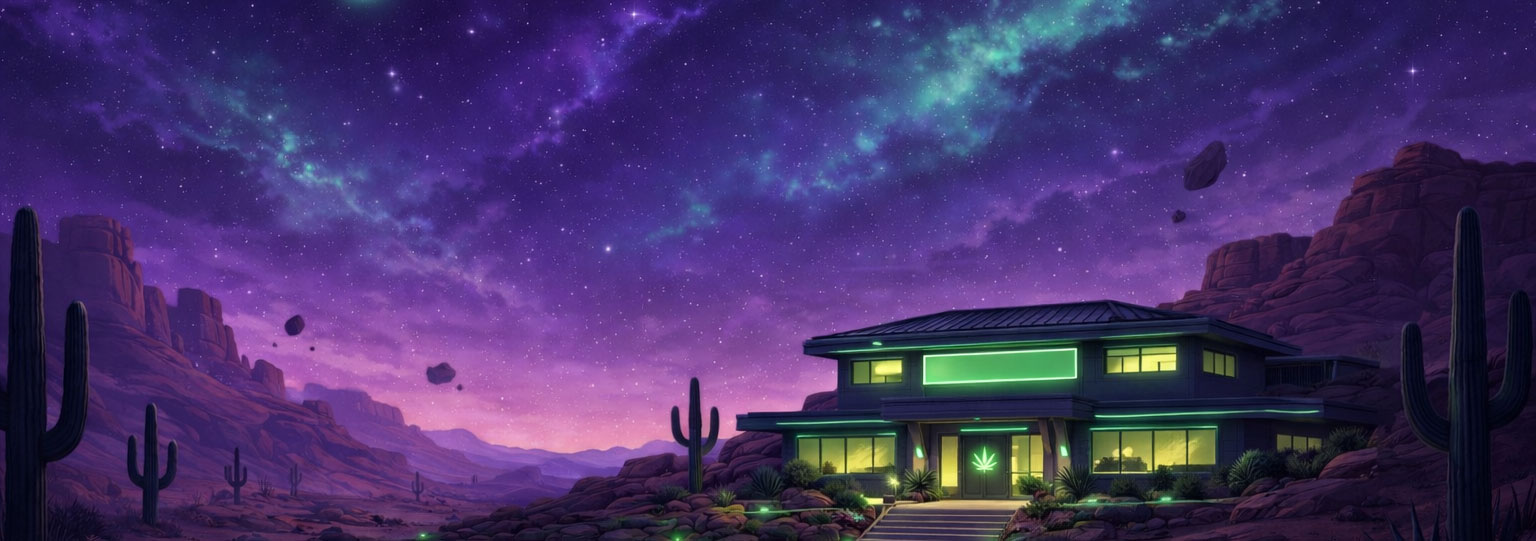 Desert building bg