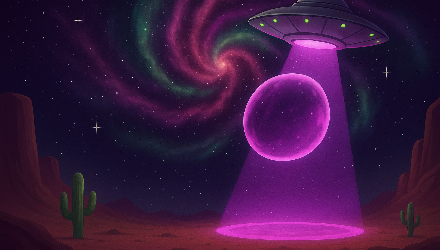 Desert ufo bg